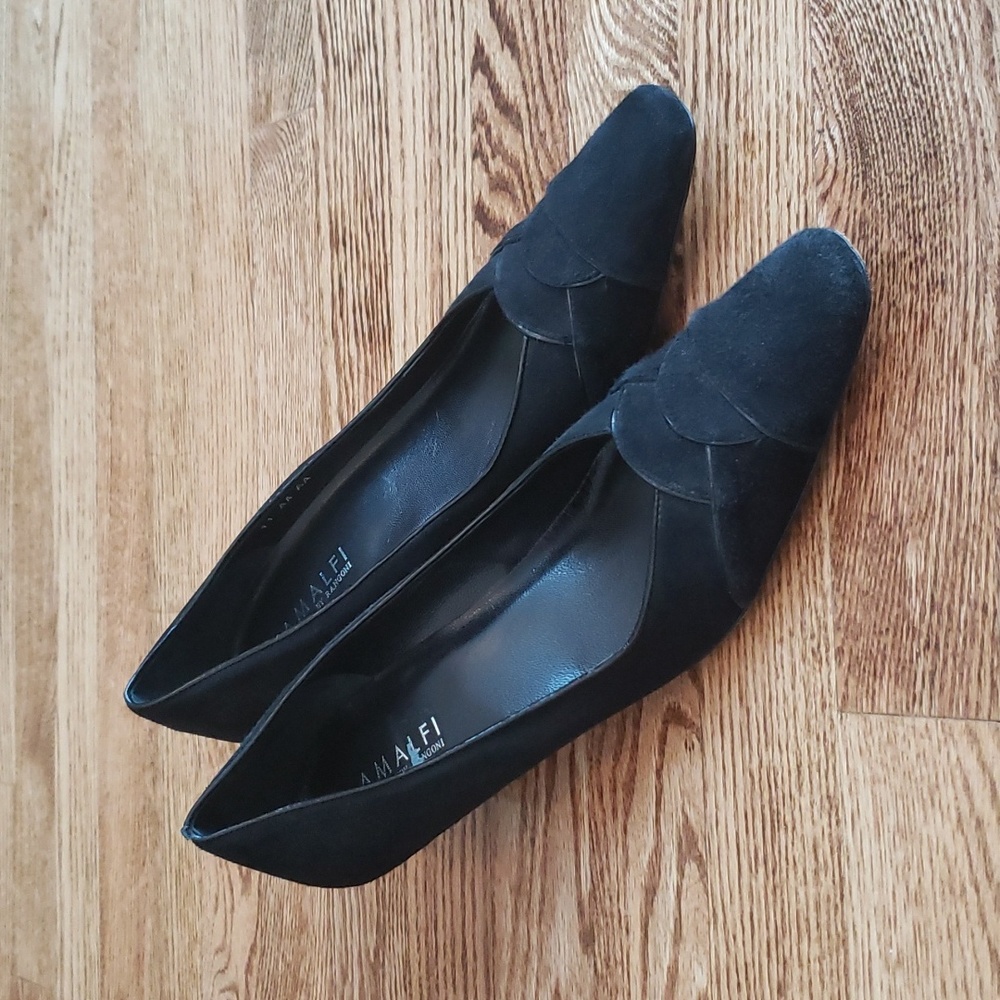 (11) Amalfi by Rangoni Soft Minimalist Classic Formal Low Heel Made in Italy